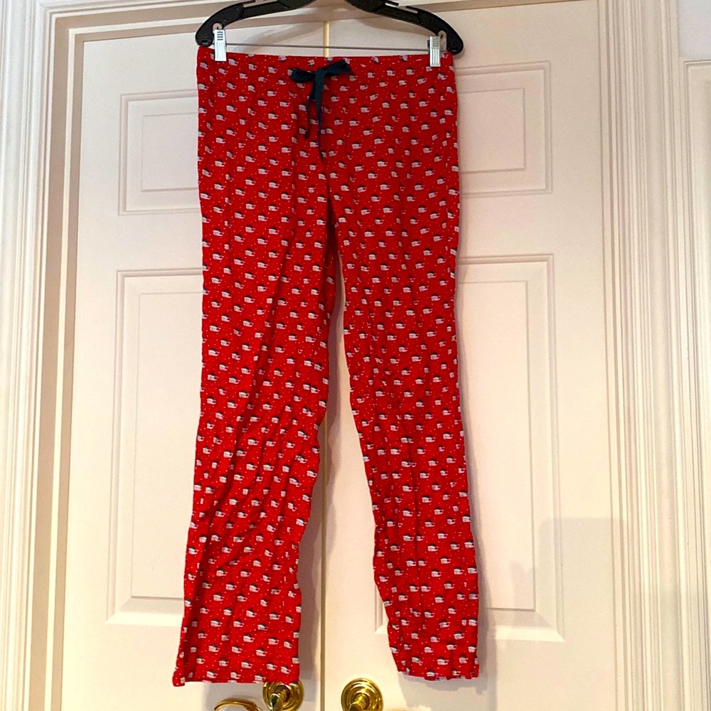 Vineyard Vines whale Christmas PJ pant